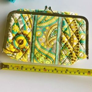 Vera Bradley Lemon parfait clutch purse/wallet